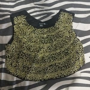 Gold beaded top